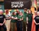 Mossley SOUP 21 presenters with volunteers